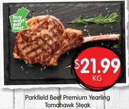 Spudshed Parkfield Beef Premium Yearling Tomahawk Steak offer