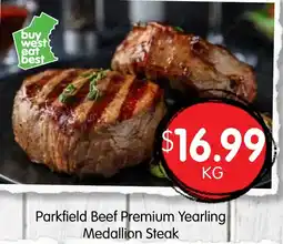 Spudshed Parkfield Beef Premium Yearling Medallion Steak offer