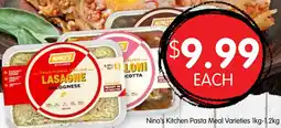 Spudshed Nino's Kitchen Pasta Meal Varieties offer