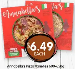 Spudshed Annabella's Pizza Varieties offer