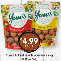 Spudshed Yumi's Falafel Pouch Varieties offer