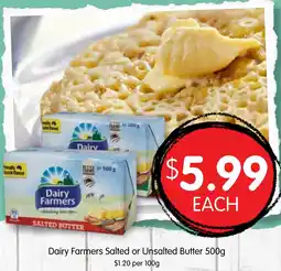 Spudshed Dairy Farmers Salted or Unsalted Butter offer