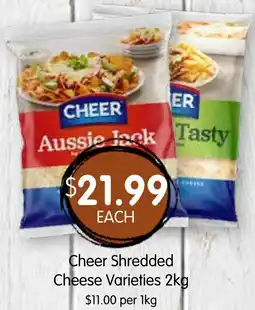 Spudshed Cheer Shredded Cheese Varieties offer