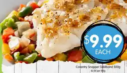Spudshed Coventry Snapper Goldband offer
