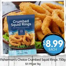 Spudshed Fisherman's Choice Crumbed Squid Rings offer