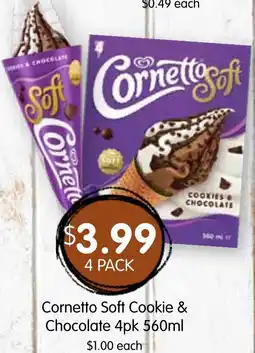 Spudshed Cornetto Soft Cookie & Chocolate offer
