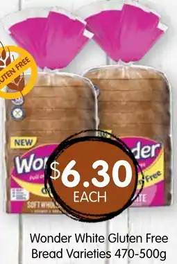 Spudshed Wonder White Gluten Free Bread Varieties offer