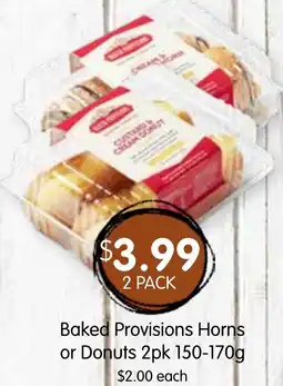 Spudshed Baked Provisions Horns or Donuts offer