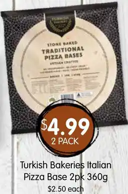 Spudshed Turkish Bakeries Italian Pizza Base offer