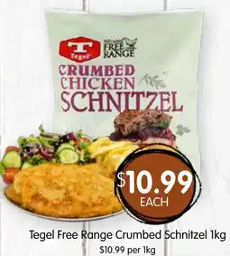 Spudshed Tegel Free Range Crumbed Schnitzel offer