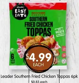 Spudshed Leader Southern Fried Chicken Toppas offer