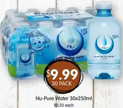 Spudshed Nu-Pure Water offer