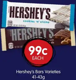 Spudshed Hershey's Bars Varieties offer