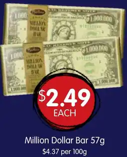 Spudshed Million Dollar Bar offer