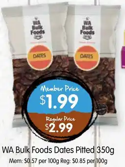 Spudshed WA Bulk Foods Dates Pitted offer