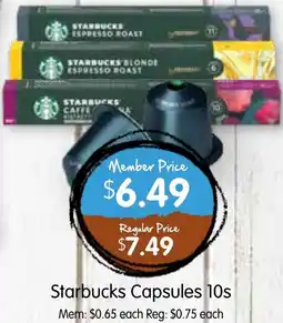 Spudshed Starbucks Capsules offer