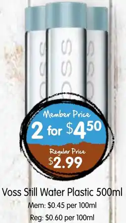 Spudshed Voss Still Water Plastic offer