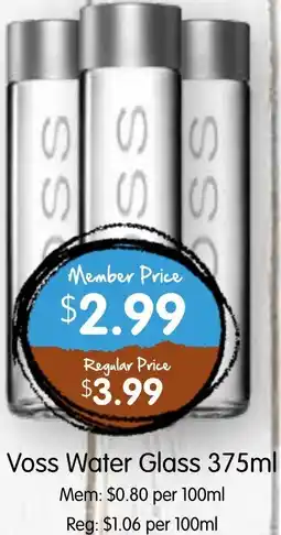 Spudshed Voss Water Glass offer