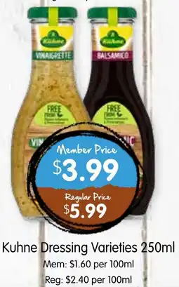 Spudshed Kuhne Dressing Varieties offer