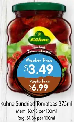 Spudshed Kuhne Sundried Tomatoes offer
