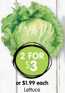 Spudshed Lettuce offer