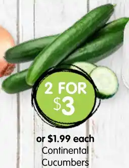 Spudshed Continental Cucumbers offer