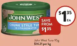 Foodworks John West Tuna offer