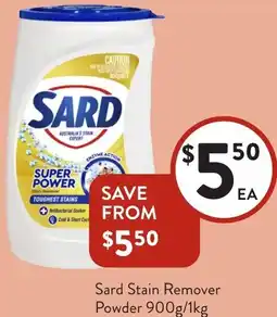 Foodworks Sard Stain Remover Powder offer