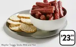 Foodworks Mayfair Twiggy Sticks Mild and Hot offer