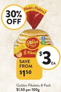 Foodworks Golden Pikelets offer
