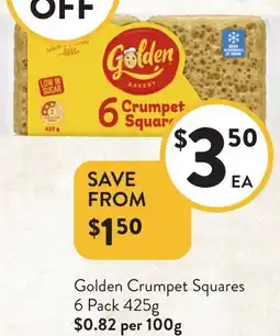 Foodworks Golden Crumpet Squares offer