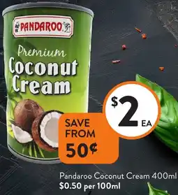 Foodworks Pandaroo Coconut Cream offer