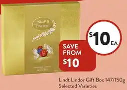Foodworks Lindt Lindor Gift Box offer