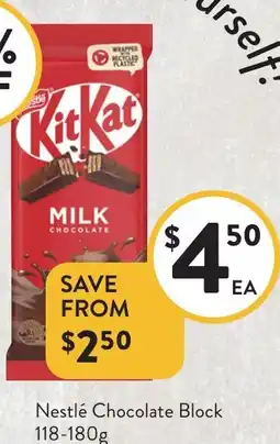 Foodworks Nestlé Chocolate Block offer