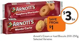 Foodworks Arnott's Cream or Iced Biscuits offer
