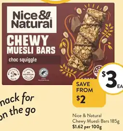 Foodworks Chewy Muesli Bars offer