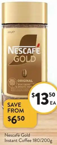 Foodworks Nescafé Gold Instant Coffee offer