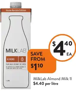 Foodworks MilkLab Almond Milk offer