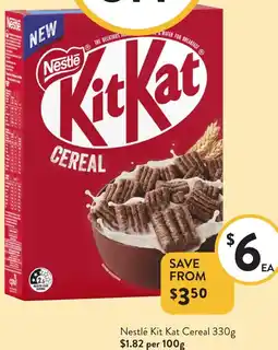 Foodworks Nestlé Kit Kat Cereal offer