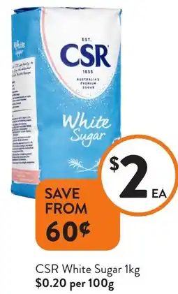 Foodworks CSR White Sugar offer