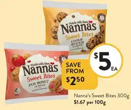 Foodworks Nanna's Sweet Bites offer