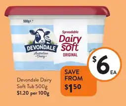 Foodworks Devondale Dairy Soft Tub offer