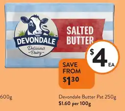 Foodworks Devondale Butter Pat offer