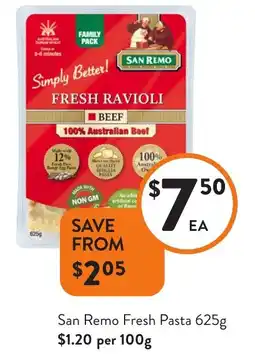 Foodworks San Remo Fresh Pasta offer