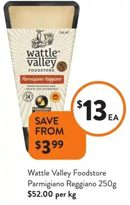 Foodworks Wattle Valley Foodstore Parmigiano Reggiano offer