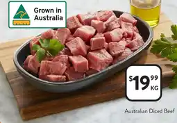 Foodworks Australian Diced Beef offer