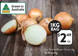 Foodworks Pre-Packed Brown Onions offer