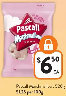 Foodworks Pascall Marshmallows offer