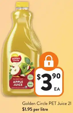 Foodworks Golden Circle PET Juice offer