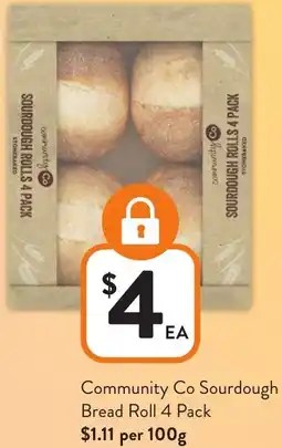 Foodworks Community Co Sourdough Bread Roll offer